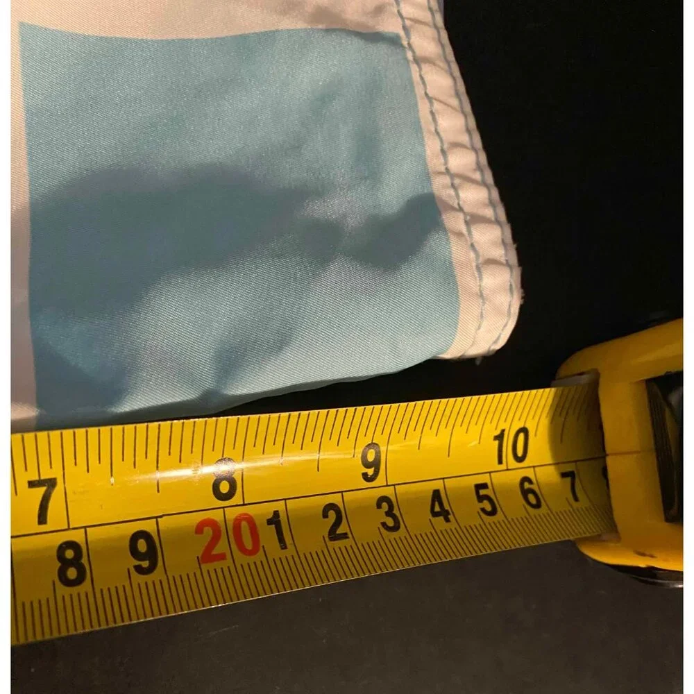 Quiksilver Board Shorts Mens 36 10" Plaid AOP Beach Swim Trunks Crest - Picture 6 of 6